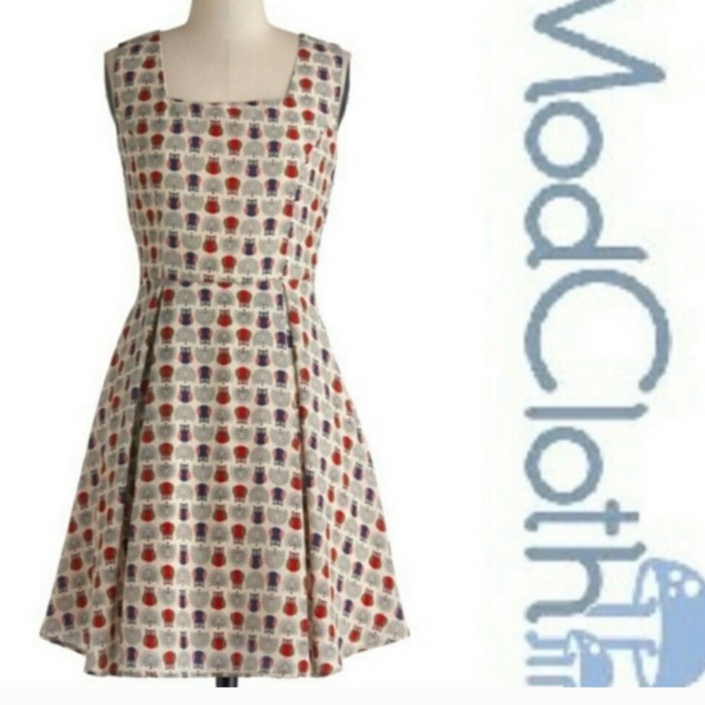 Modacloth Owl Dress Large